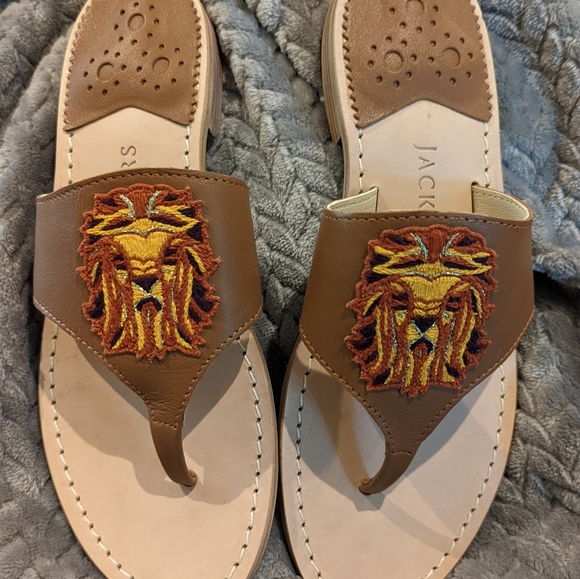 🆕Jack Rogers Thong Sandals 7M Leo Collection - Picture 3 of 9